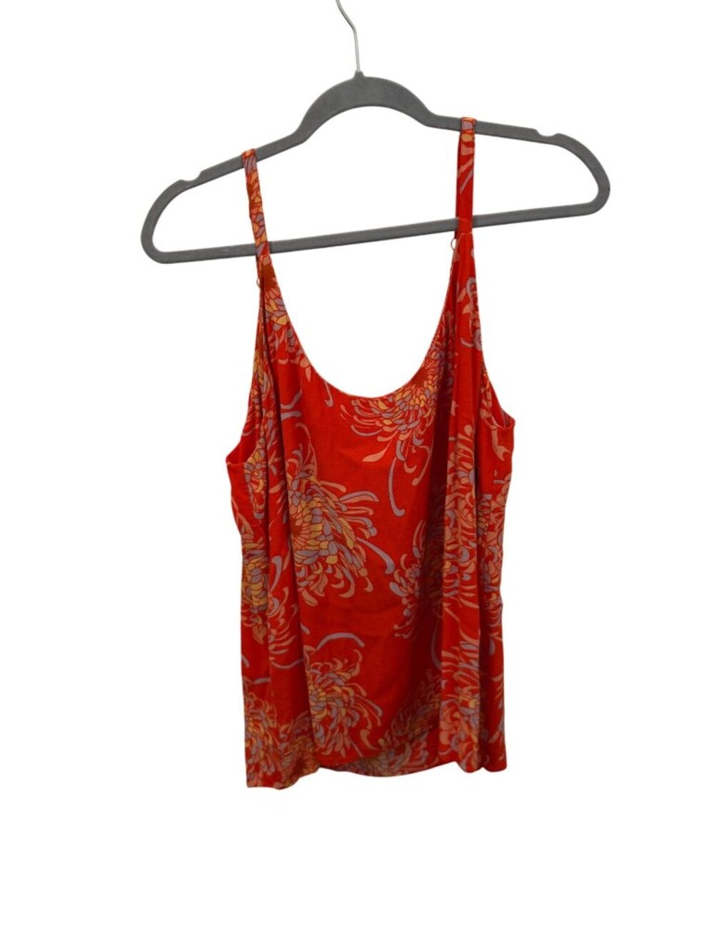 Cabi women's floral silky tank top size xl